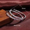 Simplicity And Exaggeration Big Circle Zircon Copper Earrings