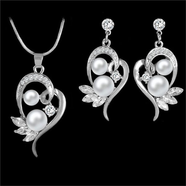 Bridal Necklace Set Wedding Accessories Pearl Jewelry