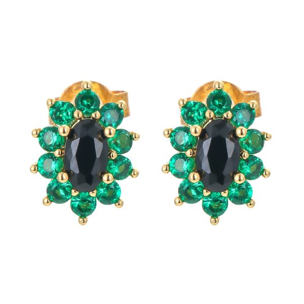 Women's Fashion Simple Micro-set Zirconia Earbone Studs