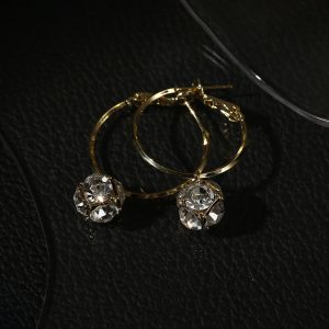 Retro Large Circle Earrings Temperament And High-end