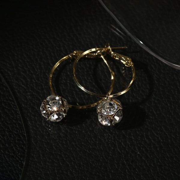 Retro Large Circle Earrings Temperament And High-end