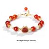 Xiao Hong Rope Bracelet Girls' High-grade Lucky Beads