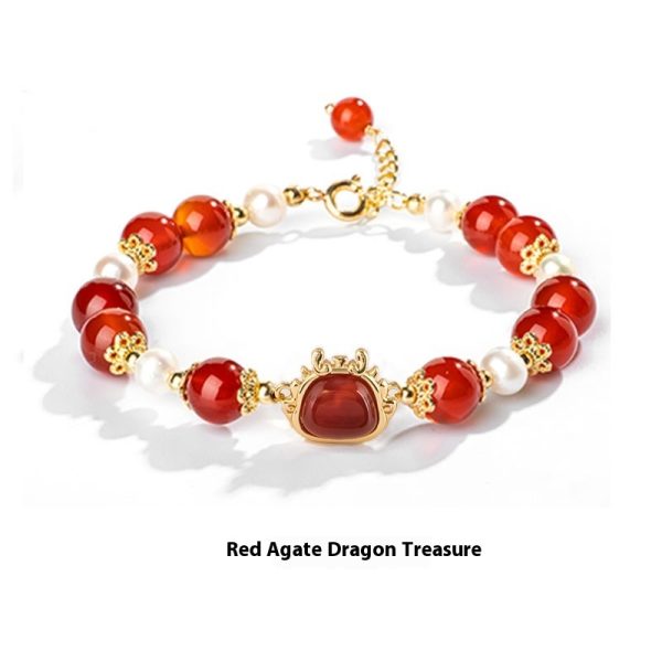 Xiao Hong Rope Bracelet Girls' High-grade Lucky Beads