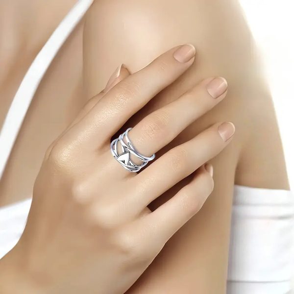 Heart French Simplicity Hollow Line Ring