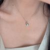Water Drop Aquamarine Prehnite Necklace