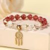 New Chinese Style White Crystal Tassel Bracelet Female Niche High Sense