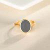 Ancient Law Gold Ring Gilding Gold Ring Red Agate