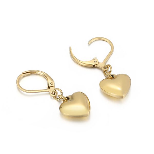 Korean Fashion Personality Heart Pendant Earring Jewelry Set
