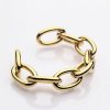 High Color Retention Exaggerating High Quality 18K Bright Gold Wide Bracelet