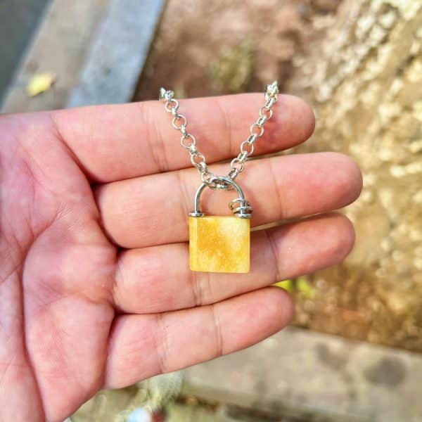 Lock Head Pendant Miscellaneous Stone
