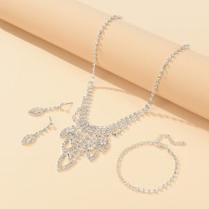 Fashionable Bridal Jewelry Set Simple Necklace