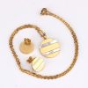 Necklace Earrings Set Ladies Stainless Steel Set