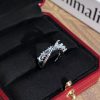 Star River Track Cross Surrounding Personality Simple Opening Ring