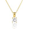 925 Sterling Silver December Birthday Stone Necklace Niche Senior Female