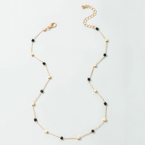 6f7313c9-0e8d-4b3b-977d-240c74eeb0f0.jpg New Simple Three-dimensional Square Necklace Bracelet For Women