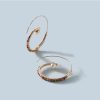 Geometric Metal Big Circle Diamond Earrings Fashion