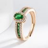 Champagne Real Gold Color Affordable Luxury Style Open Ring