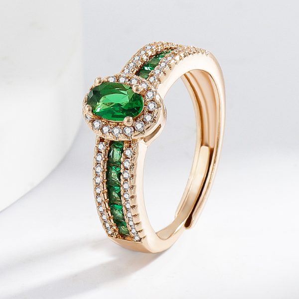 Champagne Real Gold Color Affordable Luxury Style Open Ring