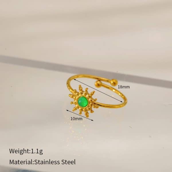 Fashion Natural Stone Turquoise Ring