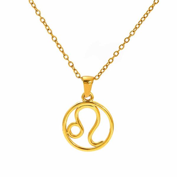 Fashion Titanium Steel Necklace Twelve Constellation