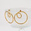 Streamlined Earrings Stainless Steel Geometric Circle Curve Earrings