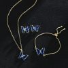 New Butterfly Necklace Jewelry Set