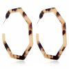 Leopard Earrings acrylic circle geometric Earrings