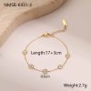 Light Luxury Fritillary Stainless Steel Bracelet 18K Gold Plating Exquisite Design Sense Ornament