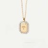 S925 Sterling Silver Twelve Constellation White Zircon Ladies' Pendant Necklace