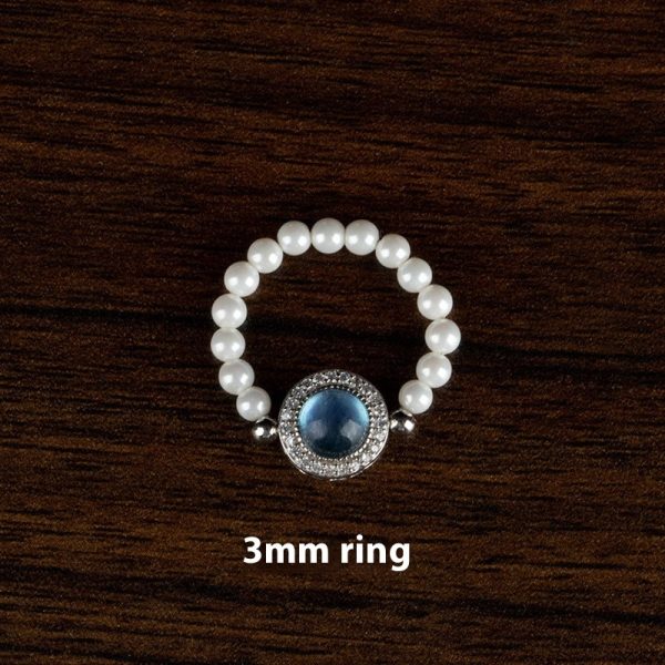 The Aquamarine Silver Pearl Bracelet Is Light Luxury And Niche