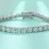 Light Luxury High-grade Fashion 925 Silver Horoscope Buckle Full Inlaid Bracelet