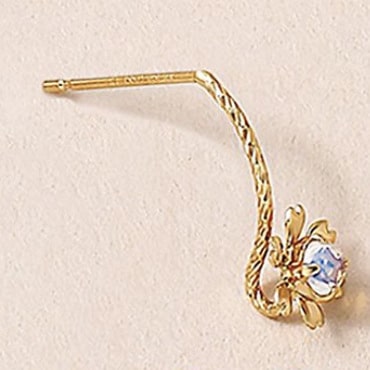 Women's White Crystal Drop Earrings