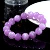 Ice-like Cat's Eye Spodumene Purple Bracelet Natural Waxy