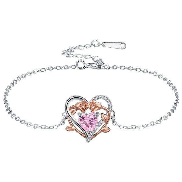 Ornament Heart-shaped Rose Bracelet Mother's Day Gift