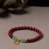 Fashion Personalized Gold Cinnabar Bracelet For Women