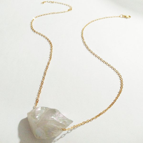 European And American Jewelry Original Crystal Necklace Rough Stone Necklace