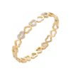 Heart-to-heart Buckle Diamond Bracelet Cold Style