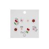 Silver Needle Color Tulip Butterfly Set
