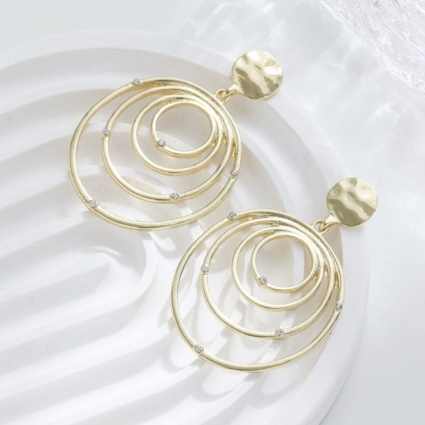 Fashion Creative Style Multi-layer Circle Exaggerated Big Ear Ring