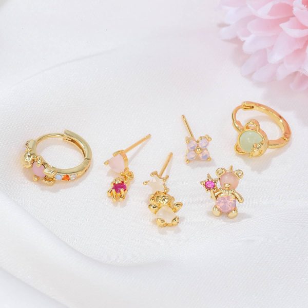 Ladies Fashion Exquisite 6 Piece Earrings Set