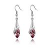 New Angel Elf Earrings Necklace Bracelet Three-piece Austria Crystal Alloy Jewelry Set Wholesale