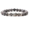 Fashion Personality Tigereye Buddha Head Stretch Bracelet