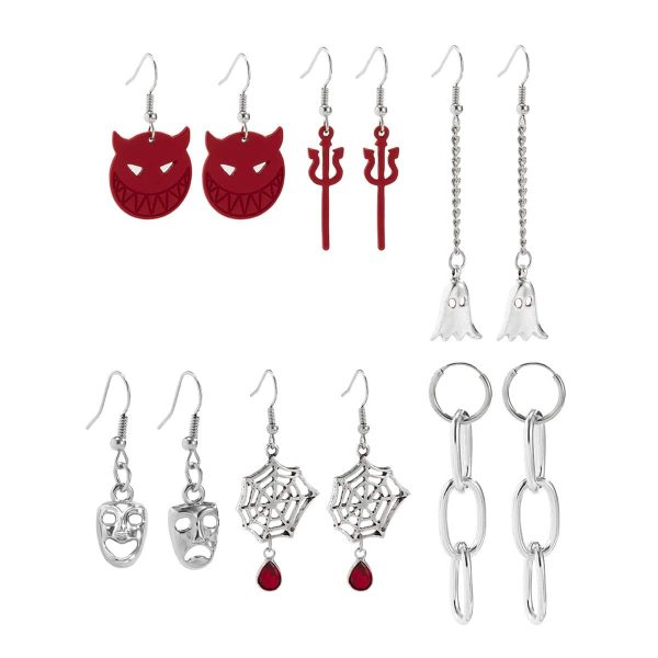 71296ad5-ee32-4537-a29e-da5bcf76a12a.jpg Halloween Sweet And Cool Ghost Demon Earring Set