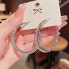 Simple Exaggerated Temperamental Big Circle Earrings Women