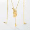 Simple Style Personalized Leaf Clavicle Chain