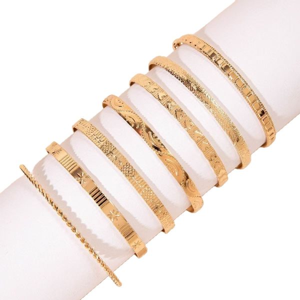 Multi-layer Metal Mix And Match Twin Bracelet