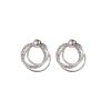 Fashion All-match Diamond Circle Ear Studs