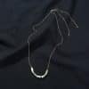 Square Natural Stone Necklace