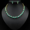 Headwear Set Two-Piece Accessories Necklace Earrings Zircon Jewelry