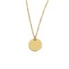 Stainless Steel Geometric Wafer Necklace Pendant